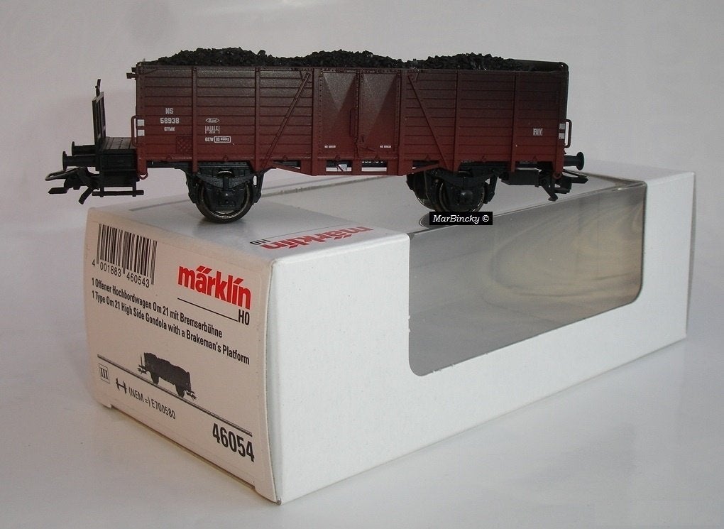 Märklin 46054 Open Hoge Boordwagen met Remplatform NL !, Wisselstroom, Ophalen of Verzenden, NS, Märklin