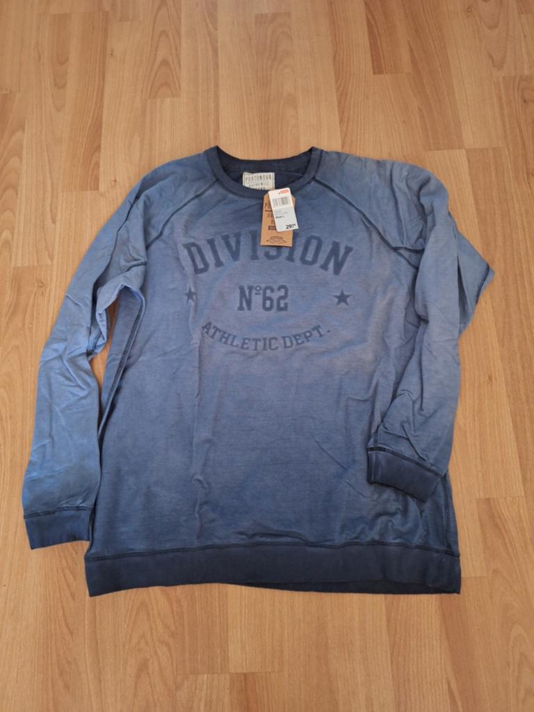 Heren trui Portonova Division N62 Athletic Dept. Maat L, Kleding | Heren, Truien en Vesten, Maat 52/54 (L), Blauw, Portonova, Nieuw