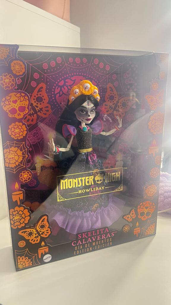 Monster High Skelita Calaveras Día de Muertos pop, Ophalen of Verzenden, Nieuw, Overige typen