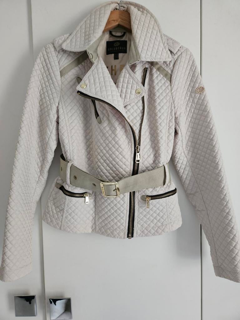 Goldbergh golden Diamond Quilted zomer trenchcoat mt36/ 38, Kleding | Dames, Ophalen, Zo goed als nieuw, Maat 38/40 (M)