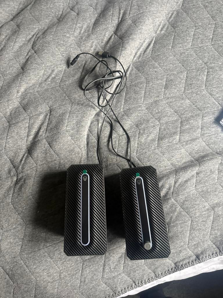 S&C - gaming speaker led boxen geluid, Computers en Software, Pc speakers, Ophalen of Verzenden, Zo goed als nieuw