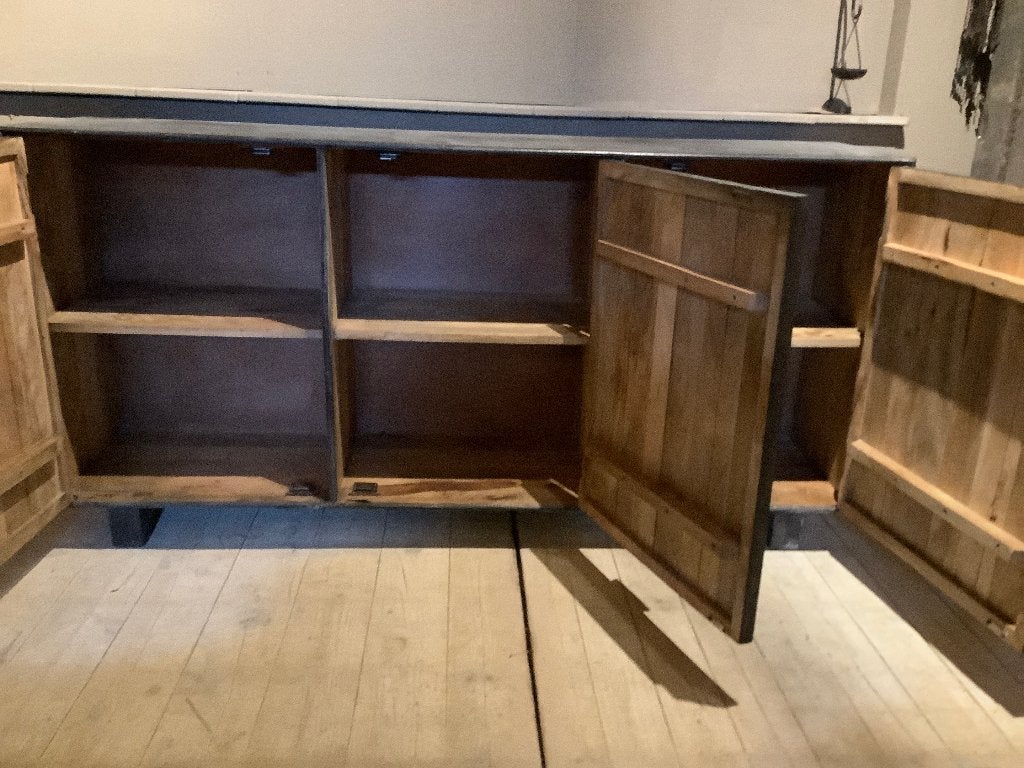 Mangohouten wandkast handgegraveerd SUMMERSALE!, Huis en Inrichting, Kasten | Kledingkasten, Ophalen, Met deur(en), India, 150 tot 200 cm