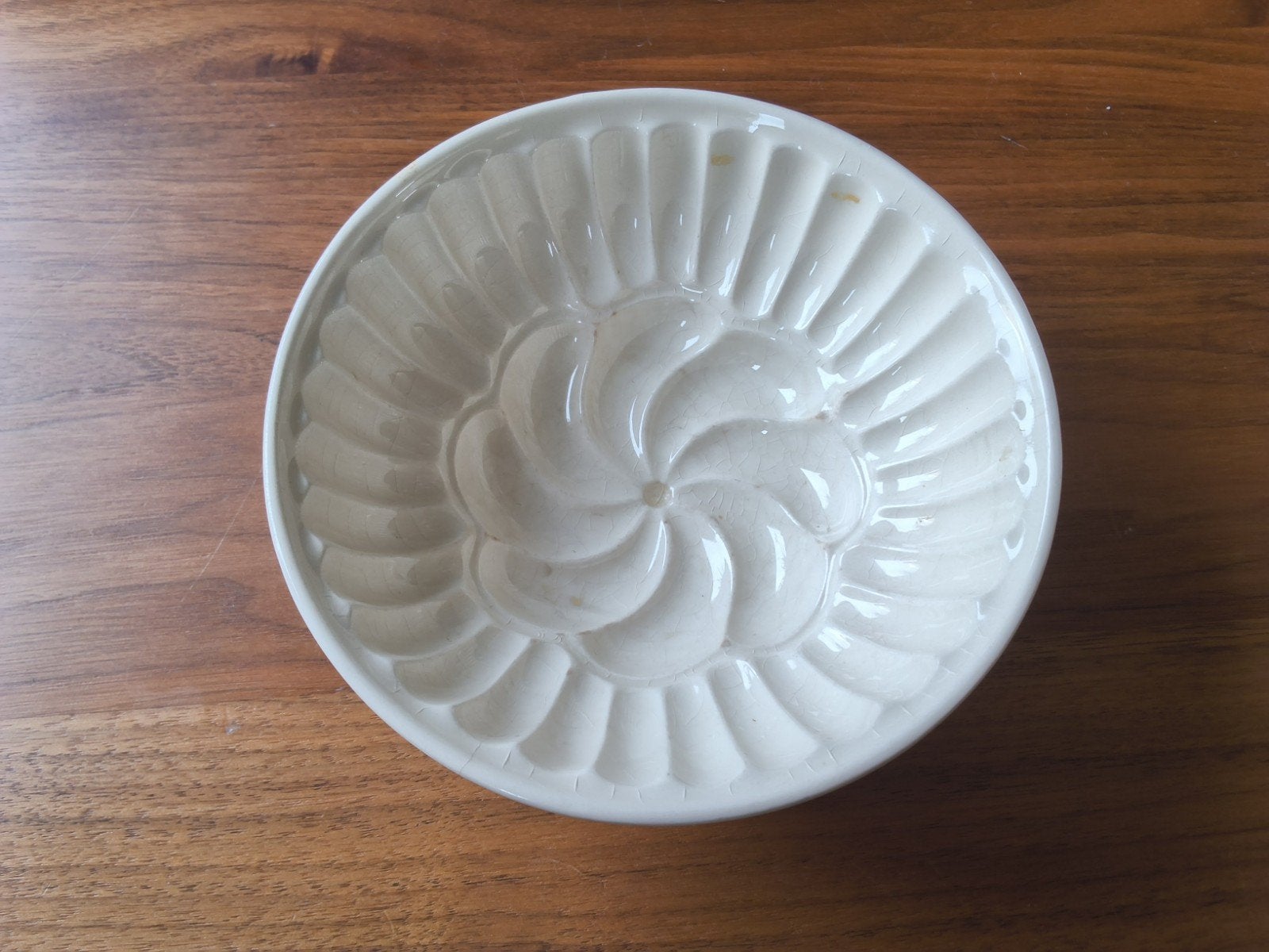 Vintage keramische puddingvorm diameter 15 cm., Ophalen of Verzenden
