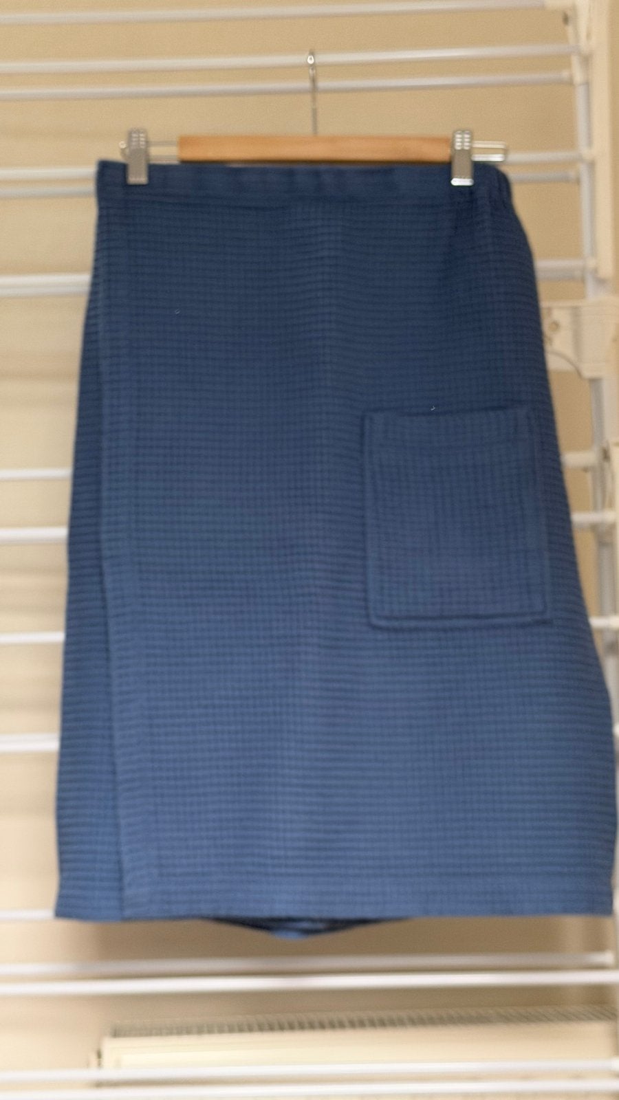 Nieuwe Heren Sauna Kilt Wafelkatoen - jeans blauwe kleur, Ophalen of Verzenden, Nieuw