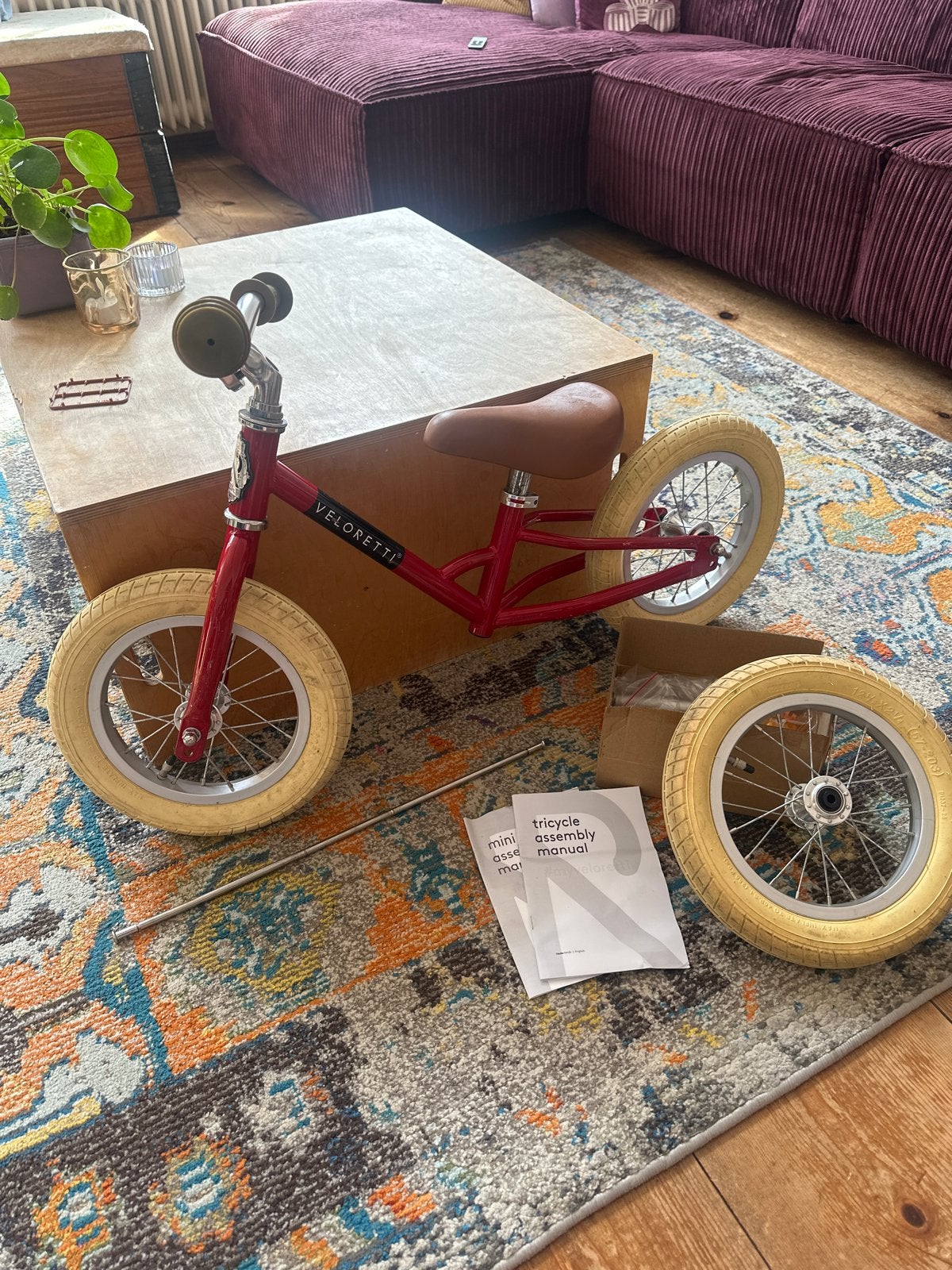 Veloretti Mini Loopfiets / Driewieler - Zo goed als nieuw
