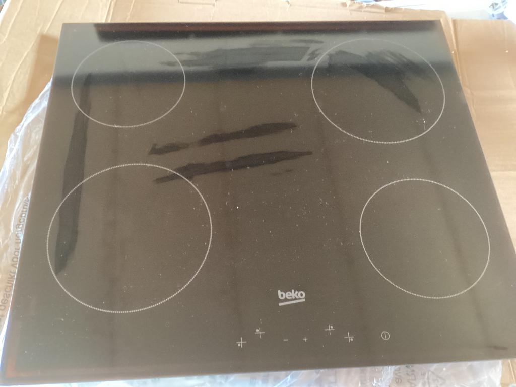 Keramische kookplaat, Witgoed en Apparatuur, Ophalen, Keramisch, Nieuw, 4 kookzones