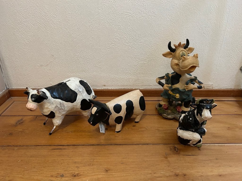 koeien beelden beeld van koe meerdere beeldjes koeie, Ophalen of Verzenden, Gebruikt, Dier