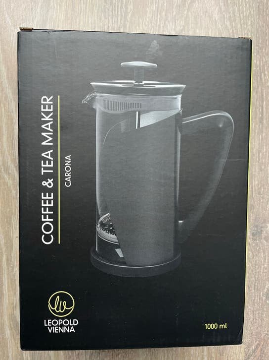 Leopold Vienna Carona Koffie & Thee Maker 1000ml, Overige modellen, 10 kopjes of meer, Nieuw, Gemalen koffie