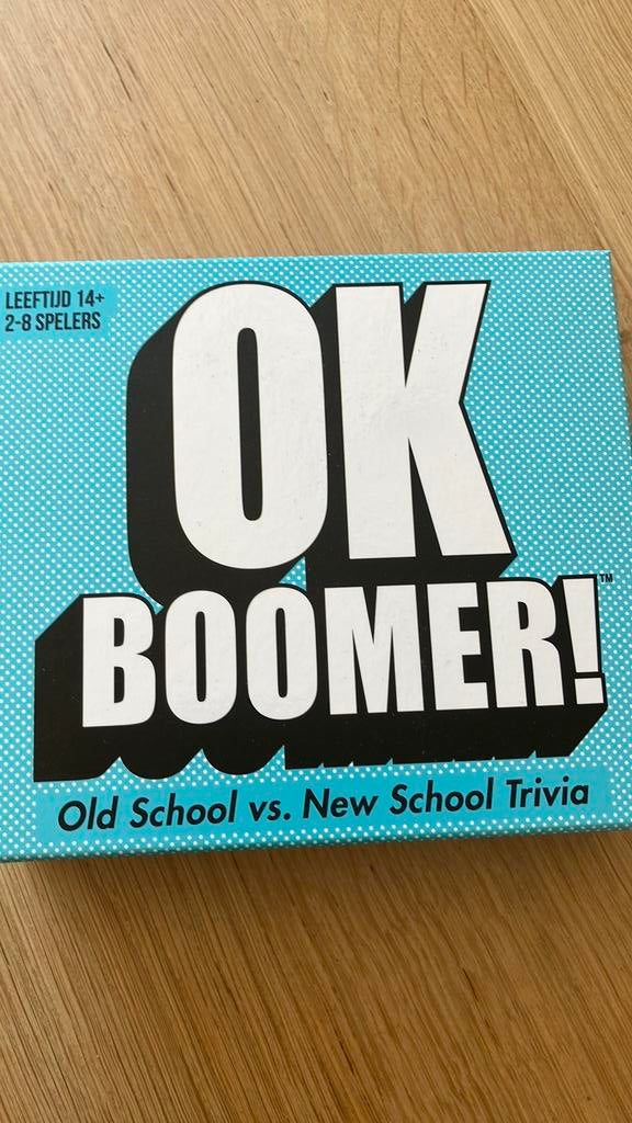 Ok boomer spel, Ophalen, Nieuw