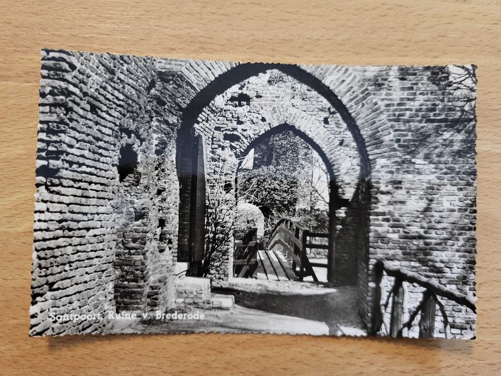 ansicht SANTPOORT Ruine van Brederode, Ophalen of Verzenden, Voor 1920, Noord-Holland