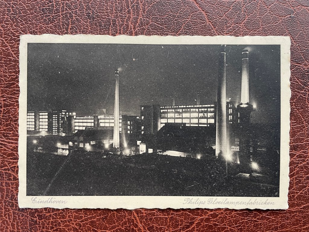 ansichtkaart van Eindhoven, Philips Gloeilampen fabrieken., Verzamelen, Verzenden, 1920 tot 1940, Noord-Brabant