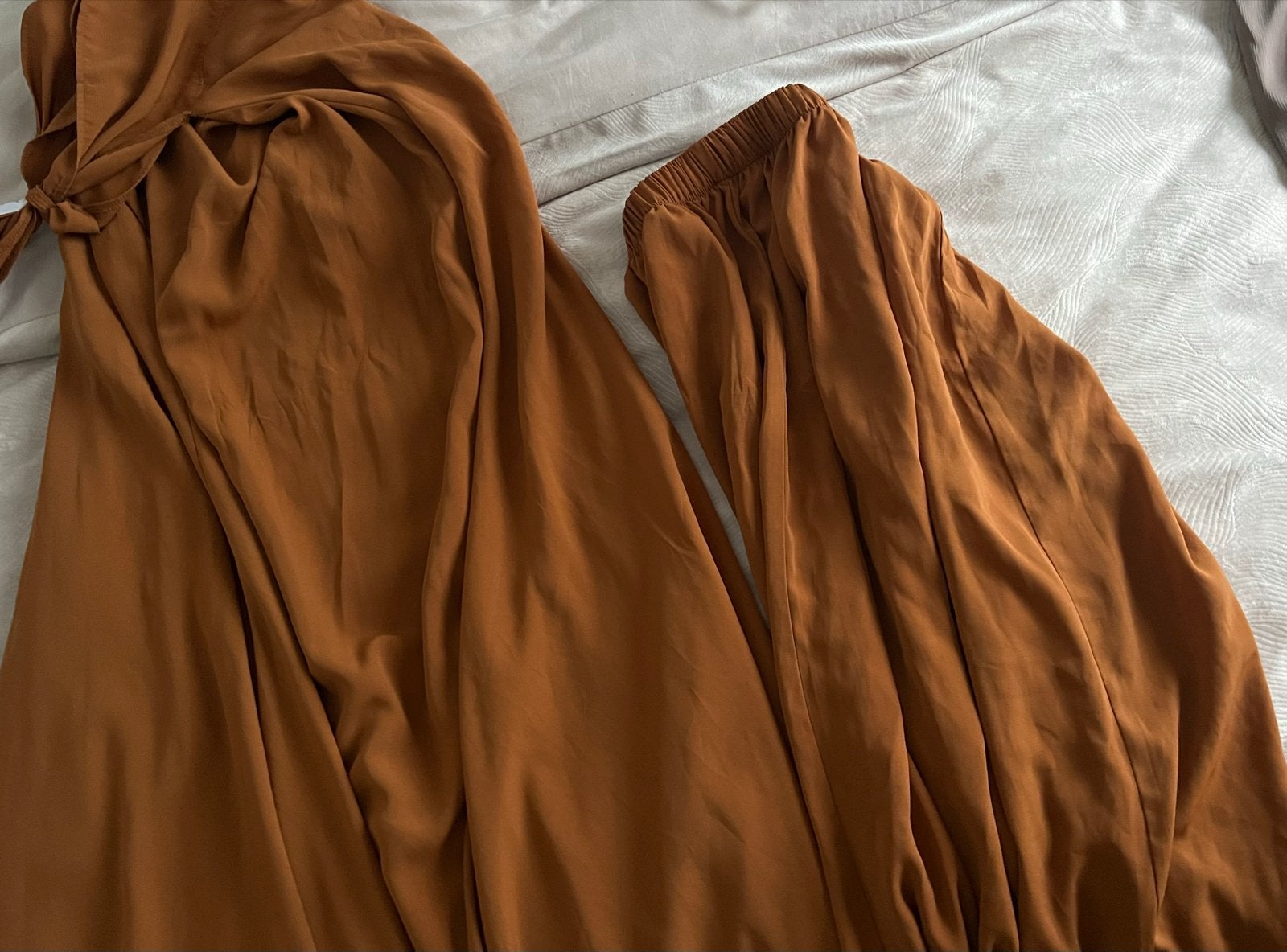 Tweedelig jilbab, Kleding | Dames, Maat 38/40 (M), Bruin, Ophalen of Verzenden, Zo goed als nieuw