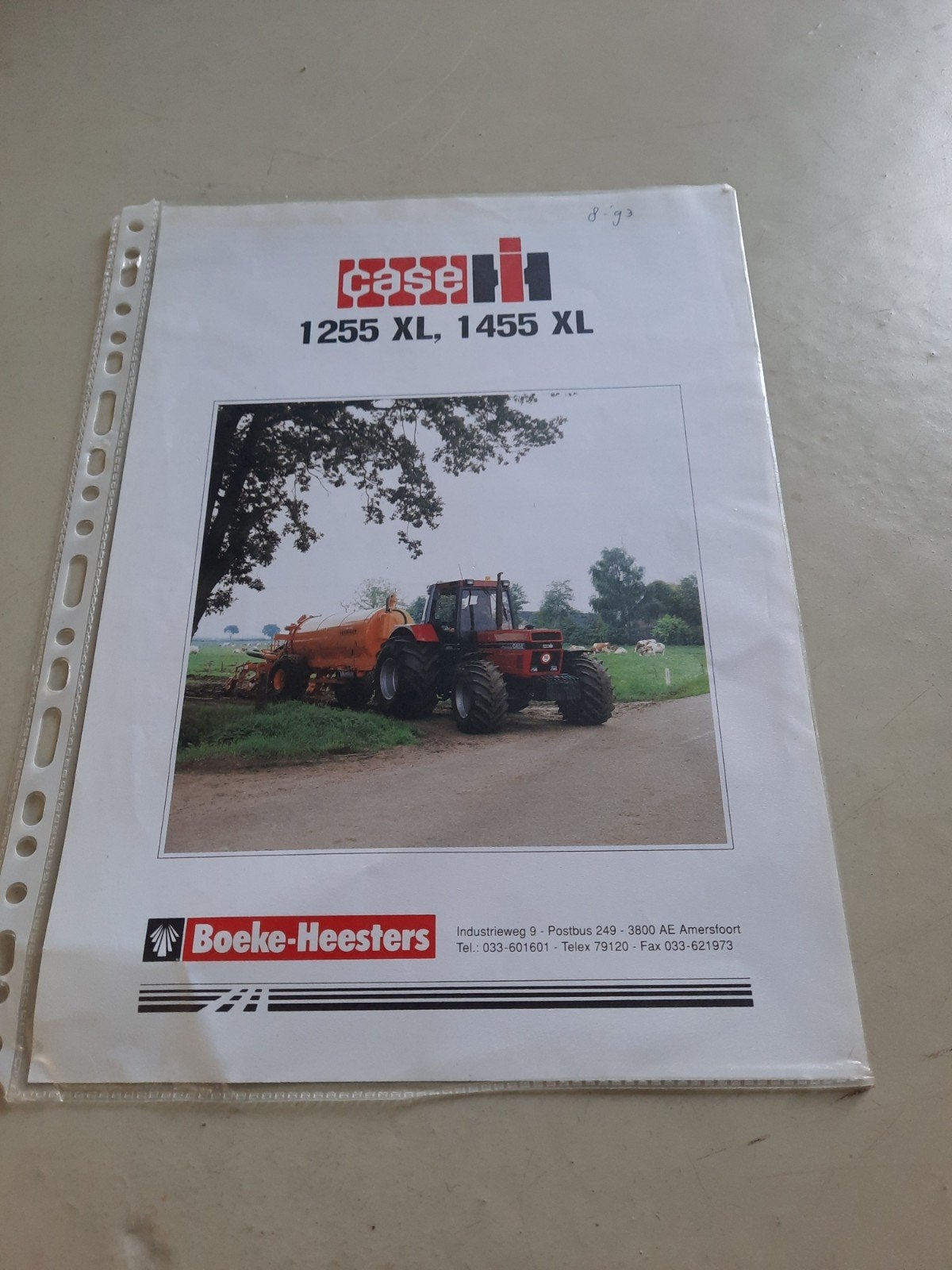 Case 1255XL 1455XL folder, Ophalen of Verzenden, Zo goed als nieuw, Folder