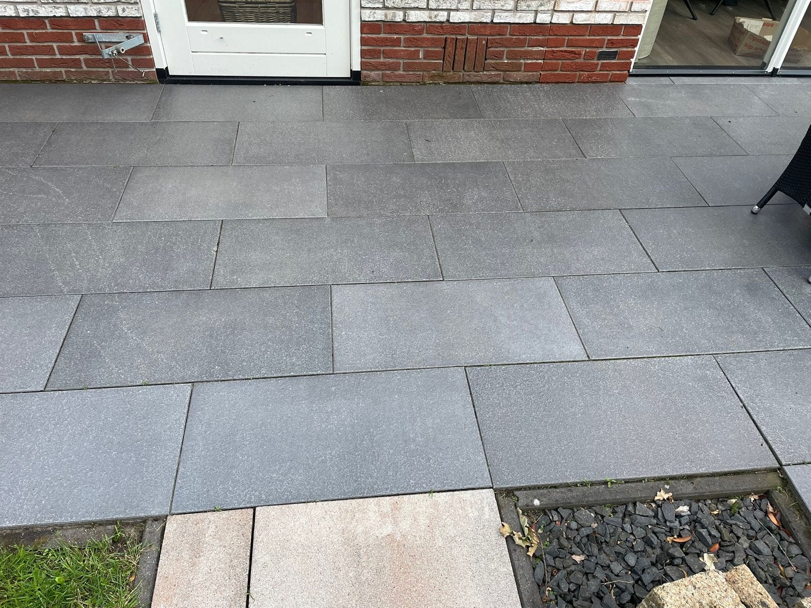 Keramische zgan Terrastegels grijs 80x40&40x40cm, Tuin en Terras, Tegels en Klinkers, Ophalen, Zo goed als nieuw, 10 m² of meer
