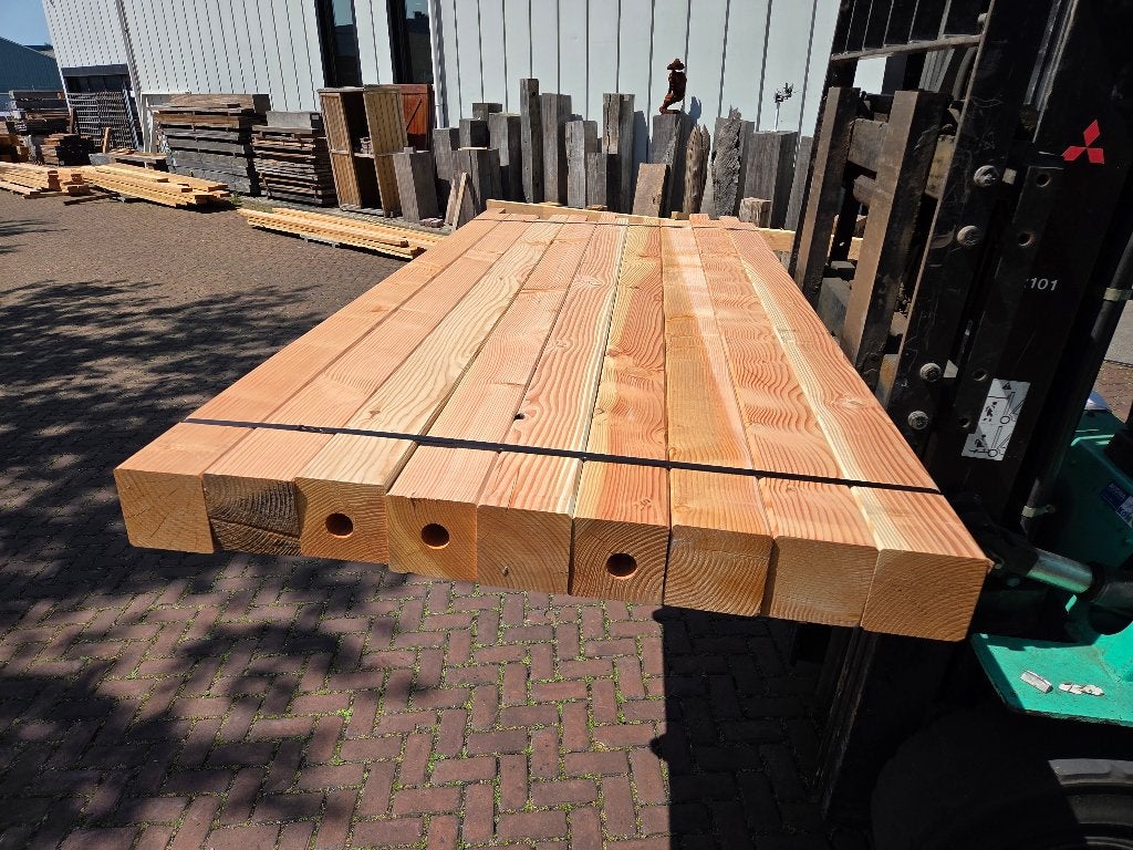 9 Douglas palen / balken 12x12 cm 2.20 meter lang - nr: TB8, Ophalen, Nieuw, 180 tot 250 cm, Overige typen