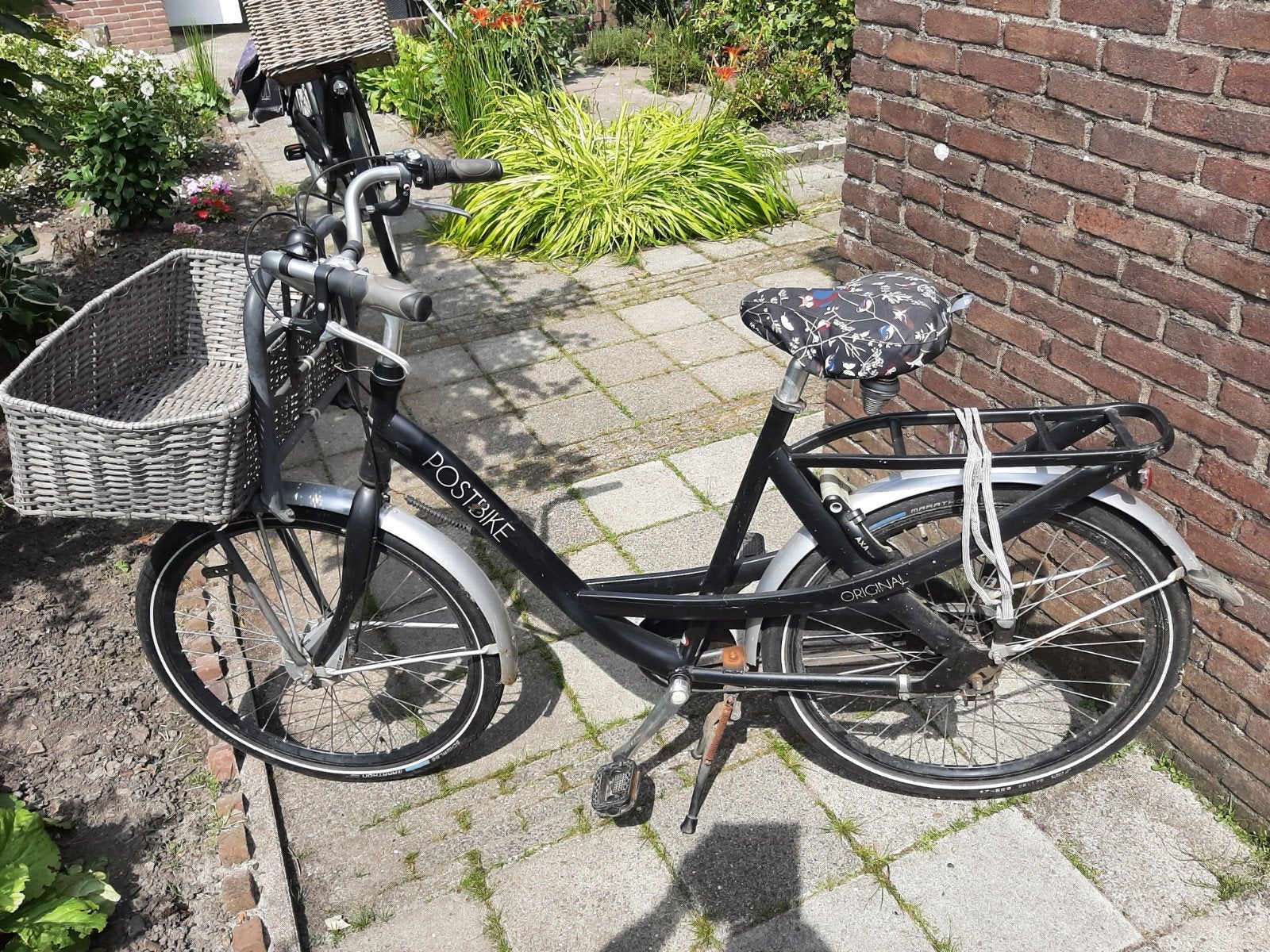 Postbike dames transportfiets, zwart, Fietsen en Brommers, Gebruikt, Versnellingen, 50 tot 53 cm, Schijfrem