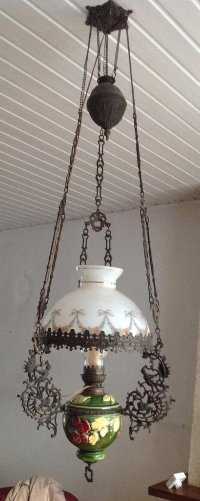 Majolica hanglamp, Ophalen