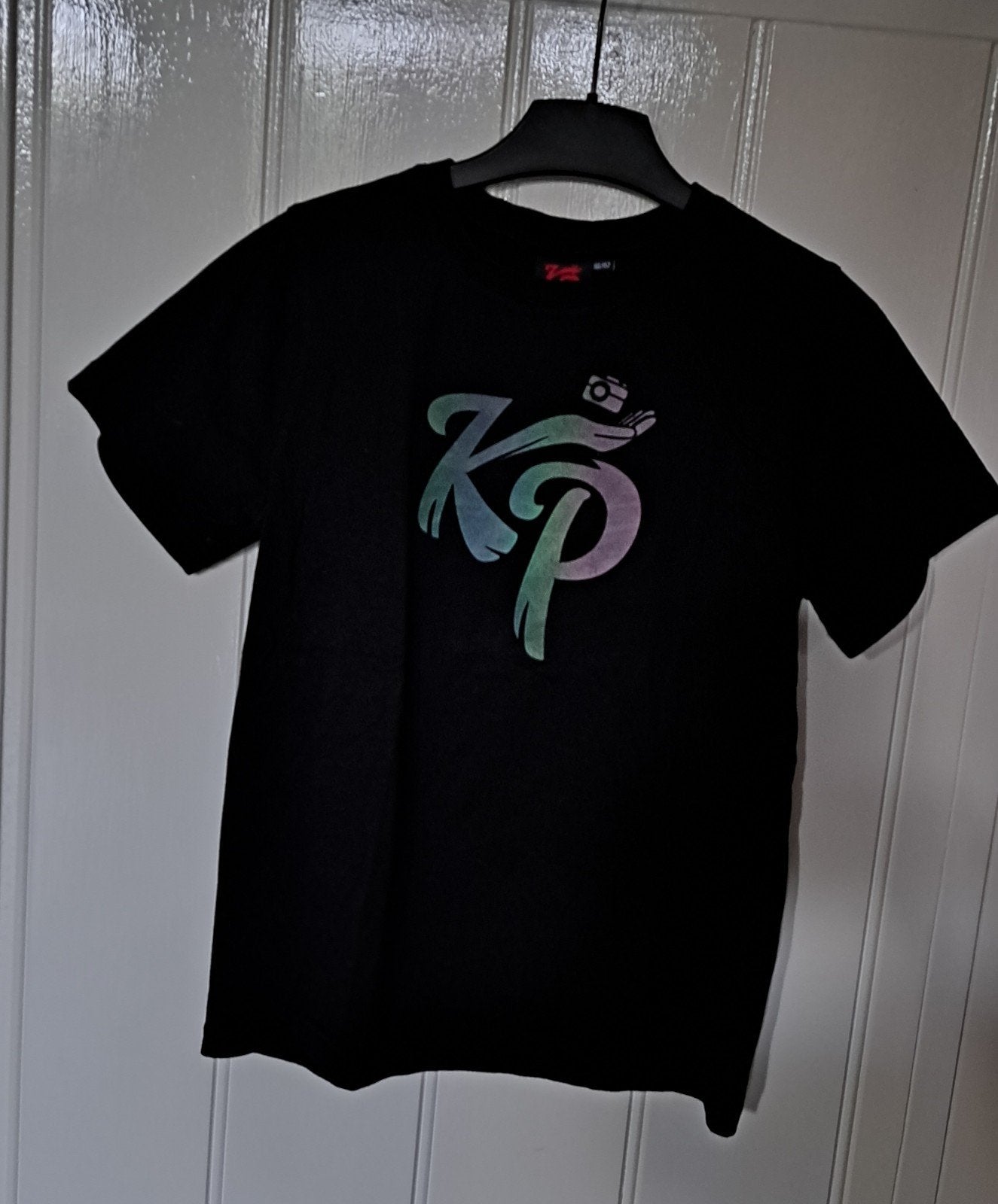 KP knolpower jongens mt. 146/152 t-shirt zwart., Knolpower, Ophalen of Verzenden, Zo goed als nieuw, Shirt of Longsleeve