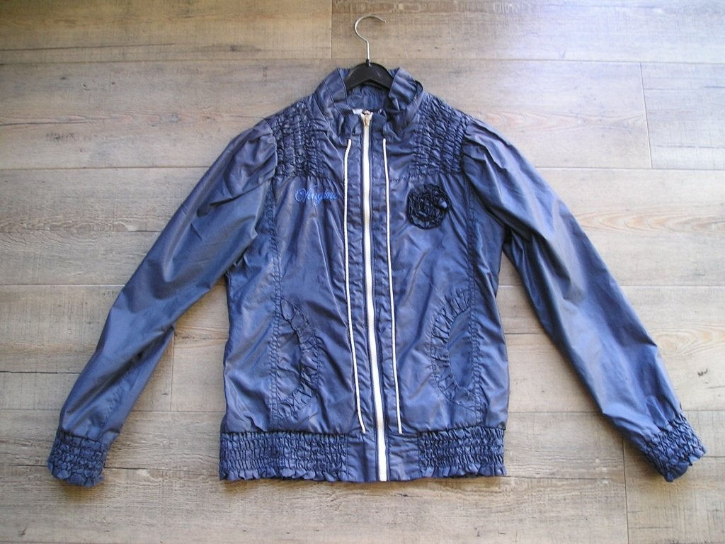aparte blauwe jas Vingino size 12 / maat 152, Ophalen, Meisje, Zo goed als nieuw, Vingino