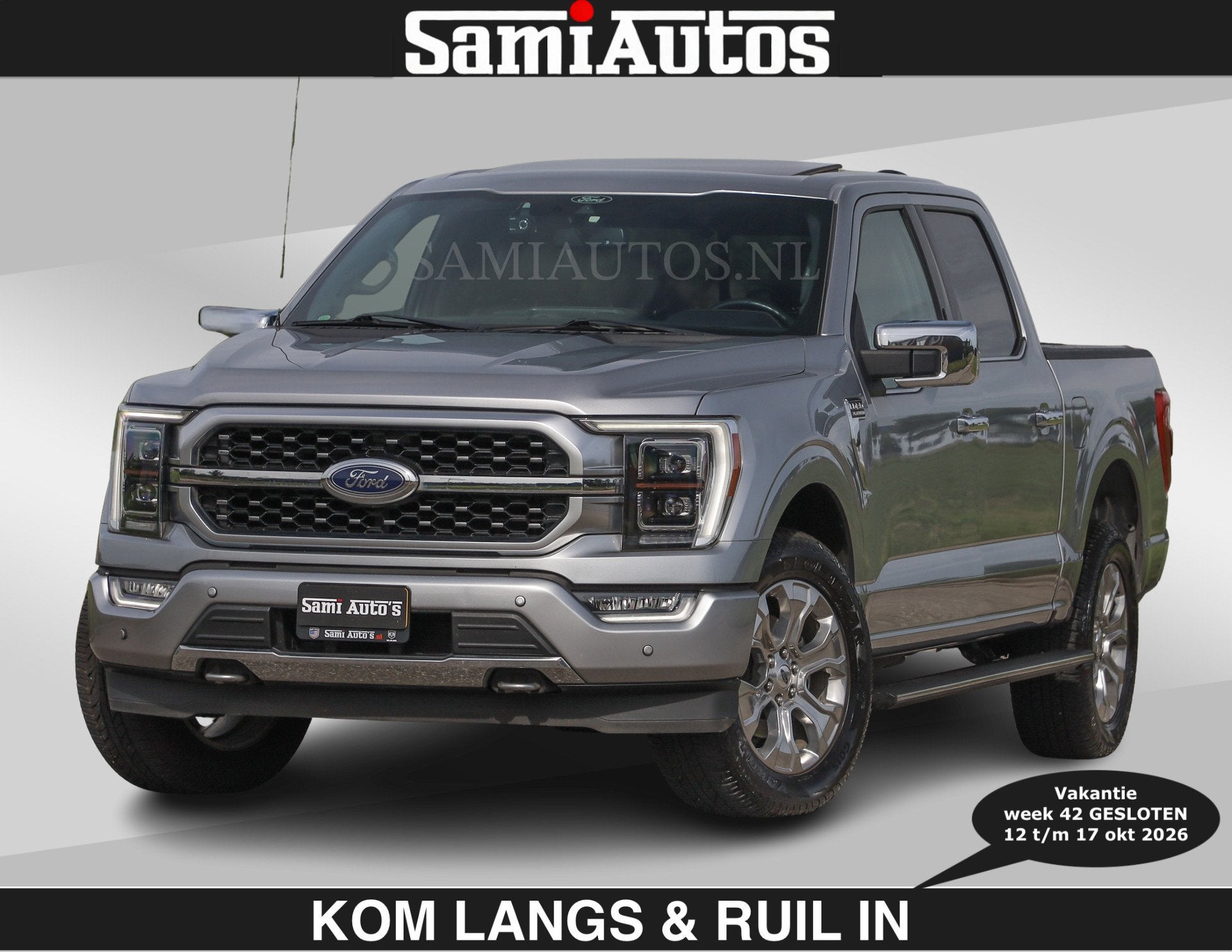 Ford USA F-150 PLATINUM | MASSAGE | PANO | €49950,- excl |, Auto's, Automaat, Gebruikt, Met garantie (alle), Vierwielaandrijving