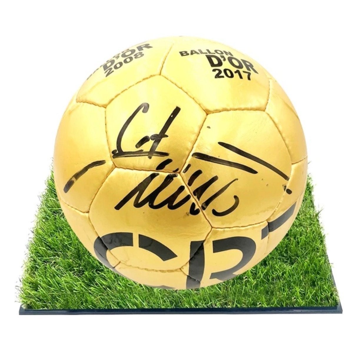 Gesigneerde Cristiano Ronaldo Ballon d'Or Voetbal, Ophalen of Verzenden, Nieuw, Buitenlandse clubs, Overige typen