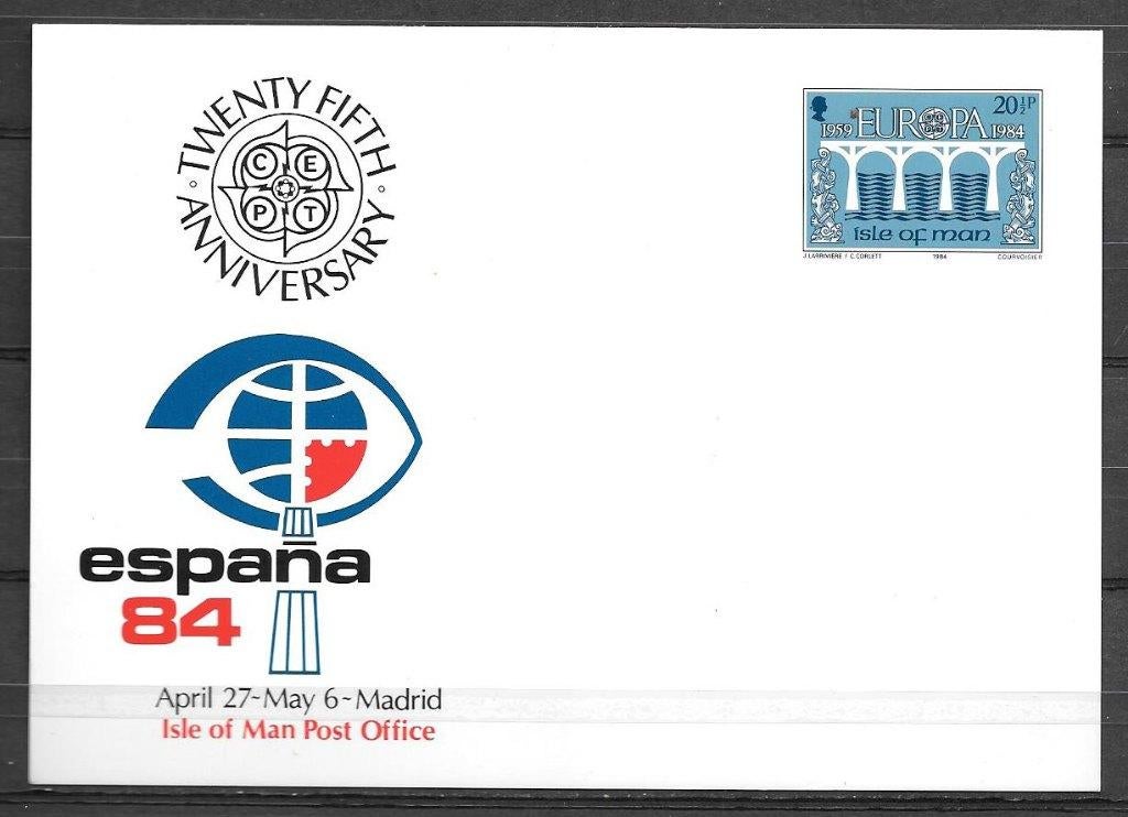 UK - Man 1984  Briefkaart Espana '84, Verzenden, Postfris