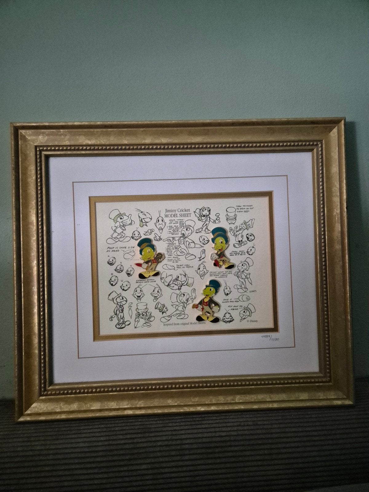 Disney jiminy cricket jaarverslag krekel pin set sheet, Verzamelen, Ophalen of Verzenden, Nieuw