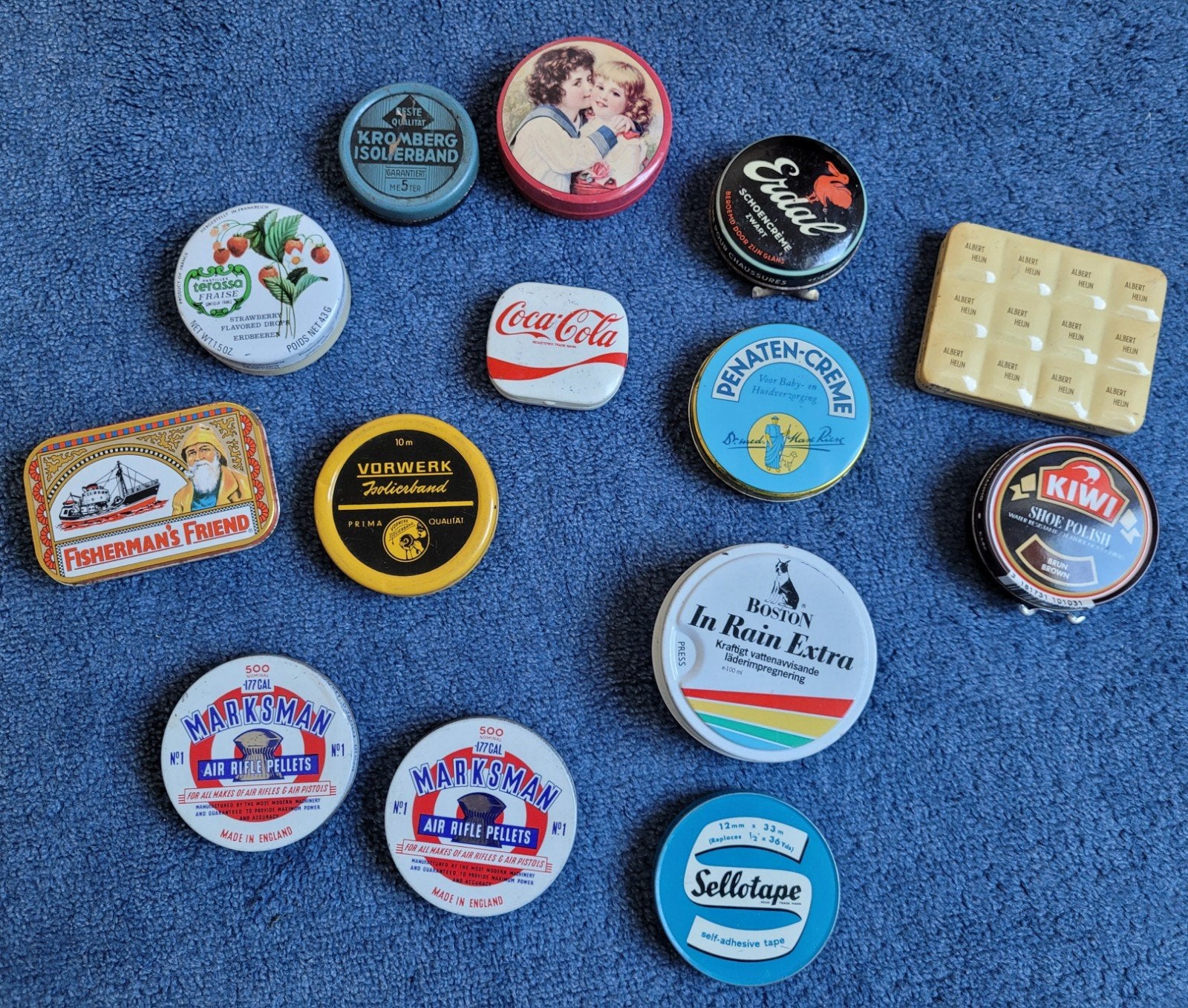 Verzameling van diverse vintage blikken en doosjes, Verzamelen, Ophalen of Verzenden, Gebruikt, Overige, Overige merken