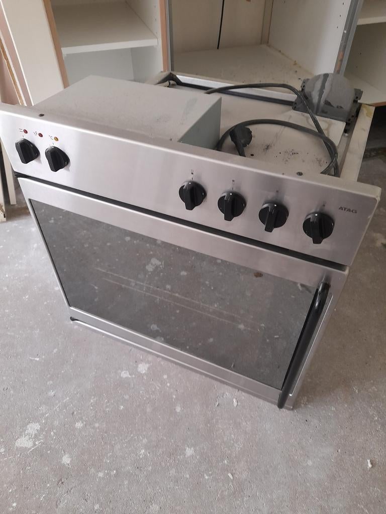 ATAG inbouw oven met gaspit, Minder dan 85 cm, Zo goed als nieuw, Inbouw, Gas