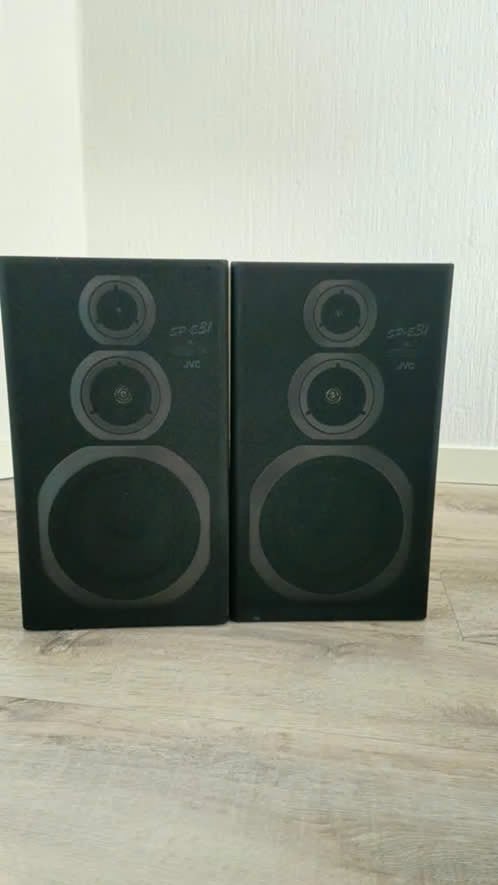 JVC SP-E31BKEH Luidsprekers (8 Ohm) – Uitstekende Staat, Ophalen, Stereo speakers, JVC, Zo goed als nieuw