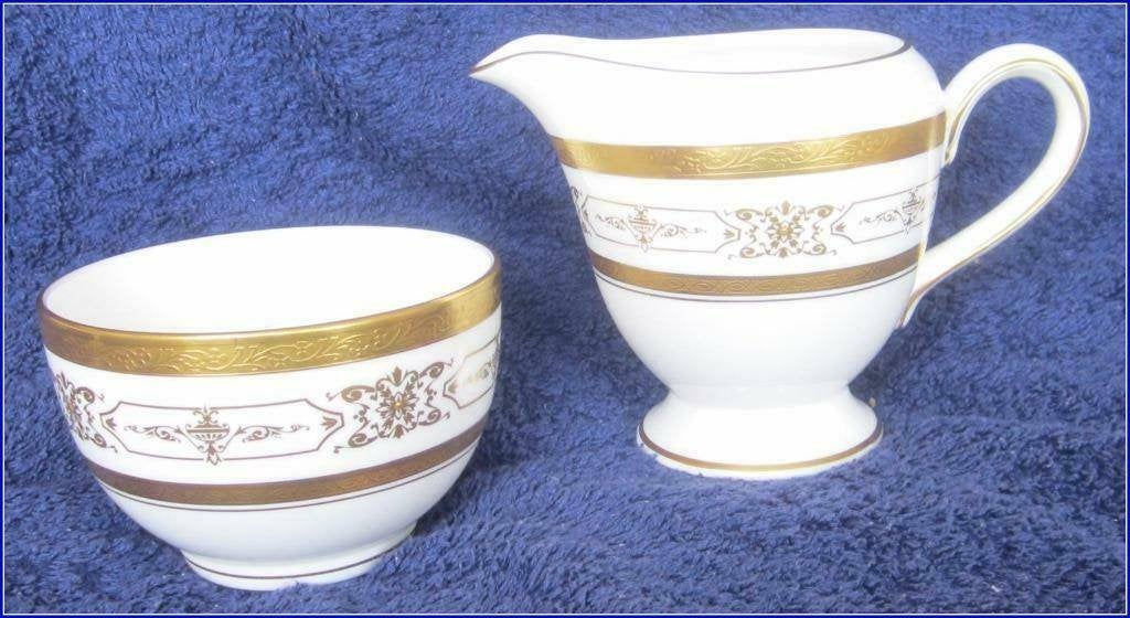 MELKKAN & SUIKERSCHAAL "Emperor" Royal Worcester Porselein, Overige typen, Ophalen of Verzenden, Zo goed als nieuw, Overige stijlen