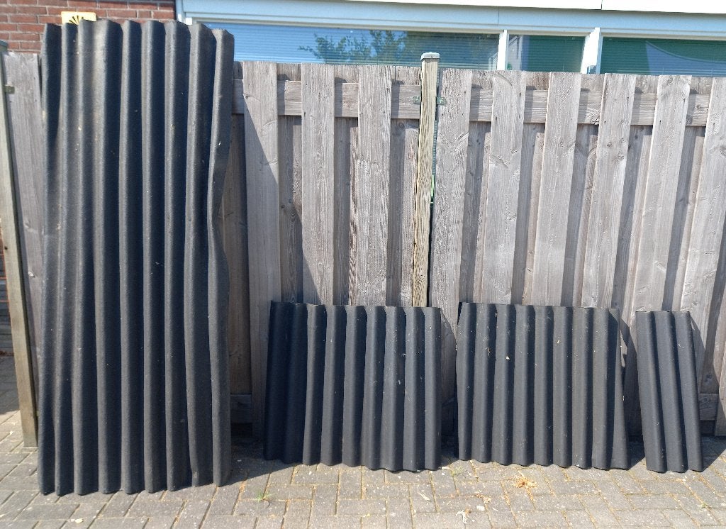 Bitumen golfplaat, Ophalen, Kunststof, Zwart, Minder dan 5 m²