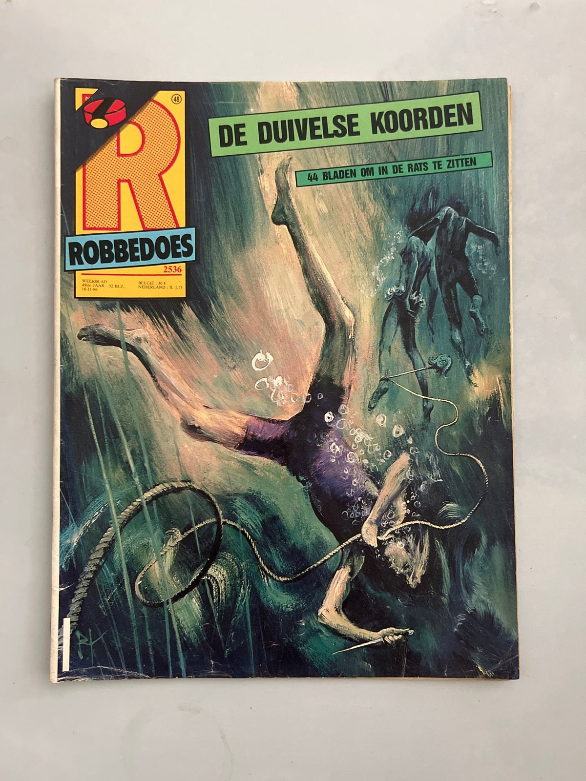 Robbedoes 2536 - De Duivelse Koorden, Eén stripboek, Ophalen of Verzenden, Gelezen