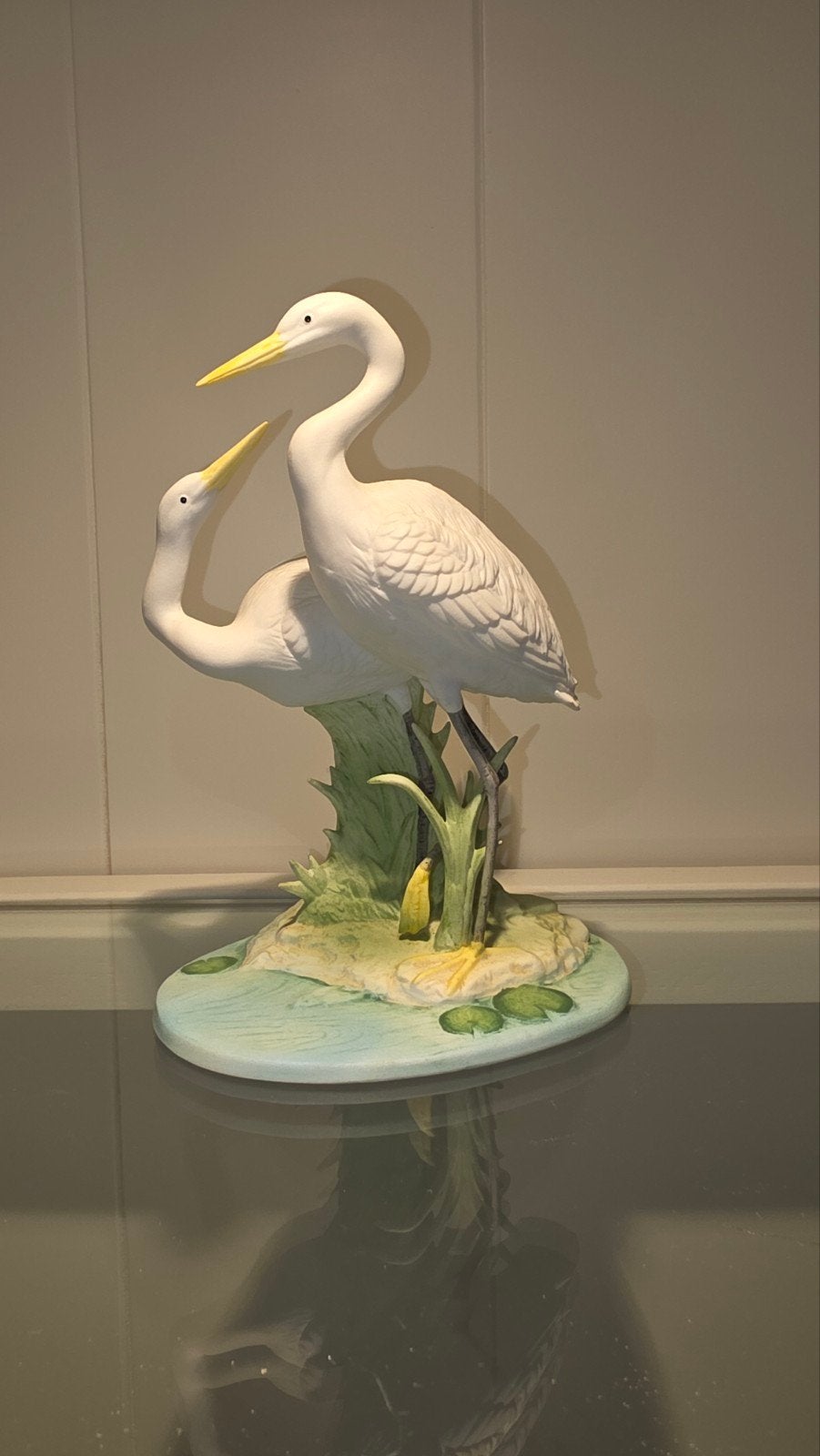 Akita Vogel  Double White Heron, Verzamelen, Beelden en Beeldjes, Ophalen of Verzenden, Zo goed als nieuw, Dier