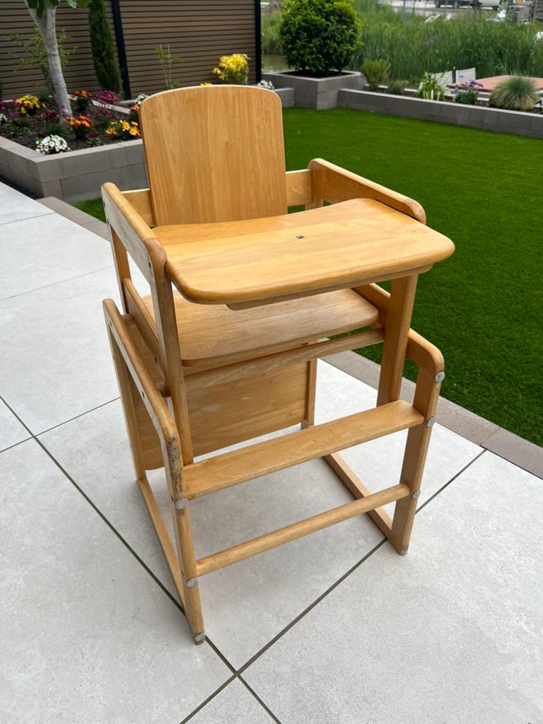 Retro Bobita Houten kinderstoel 3in1, Ophalen, Zo goed als nieuw