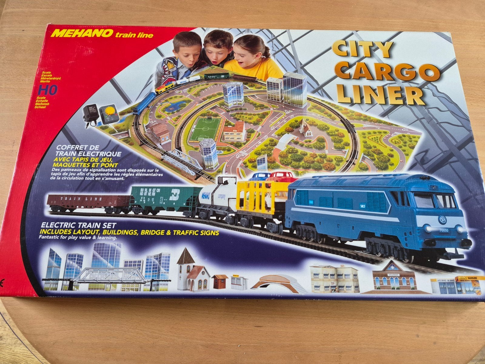 Speelgoed treinset Mehano City Cargo Liner H0, Gelijkstroom, Ophalen, Overige merken, Gebruikt