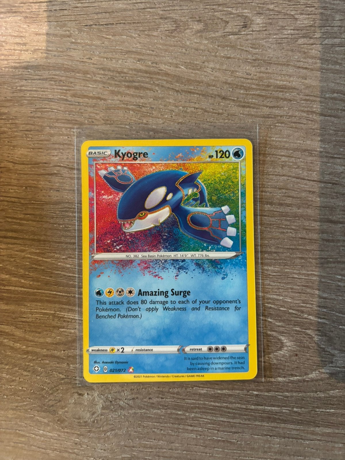 Kyogre Shining Fates 021/072, Ophalen of Verzenden, Zo goed als nieuw