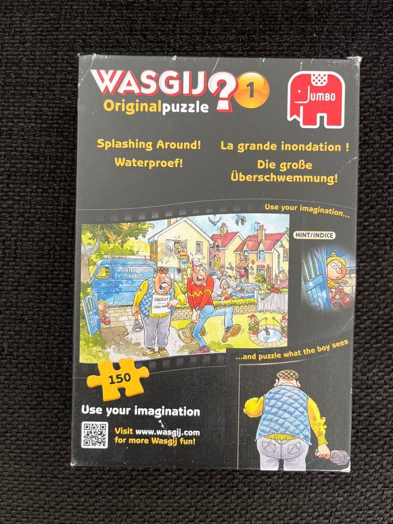 Wasgij Original 1: Splashing Around! (150 stukjes), Hobby en Vrije tijd, Denksport en Puzzels, Ophalen of Verzenden, Minder dan 500 stukjes
