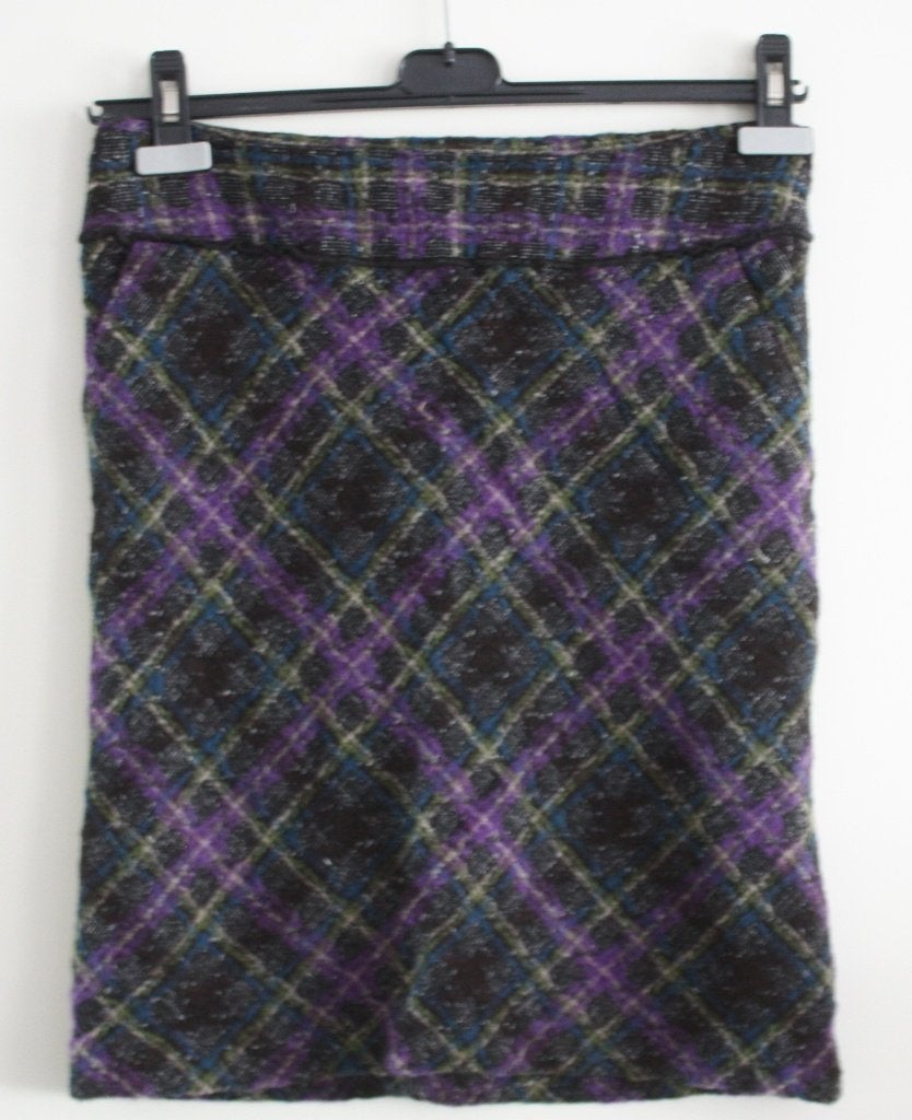 wollen rok maat 36, Kleding | Dames, Rokken, Gedragen, Maat 36 (S), Paars, Knielengte, Ophalen of Verzenden