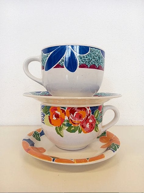 2 x vintage soepkom Casual Dining Inheritance tableware, Gebruikt, Overige merken, Vintage, Ophalen of Verzenden