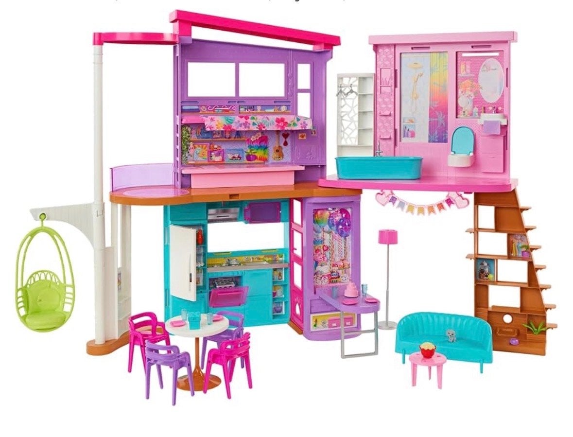 Barbie Droomhuis Speelset met Meubels en Accessoires, Ophalen, Zo goed als nieuw, Poppenhuis