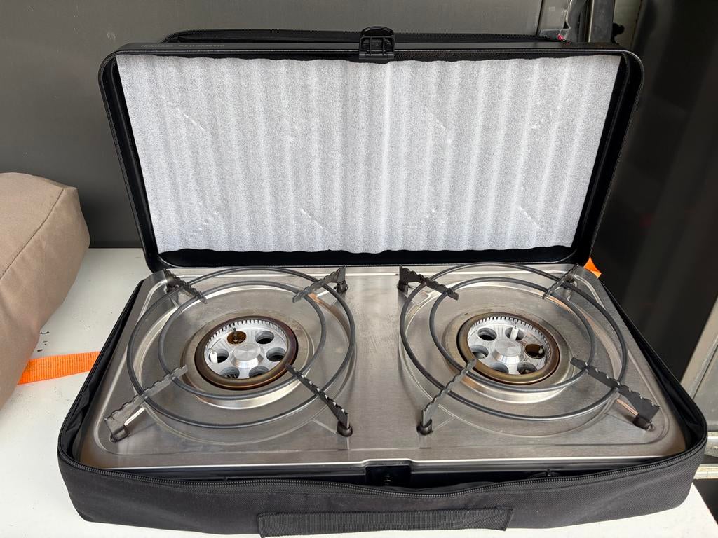 CADAC 2 Cook 3 Turbo Stove 2-pits kooktoestel - ZGAN, Caravans en Kamperen, Kampeeraccessoires, Ophalen of Verzenden, Zo goed als nieuw