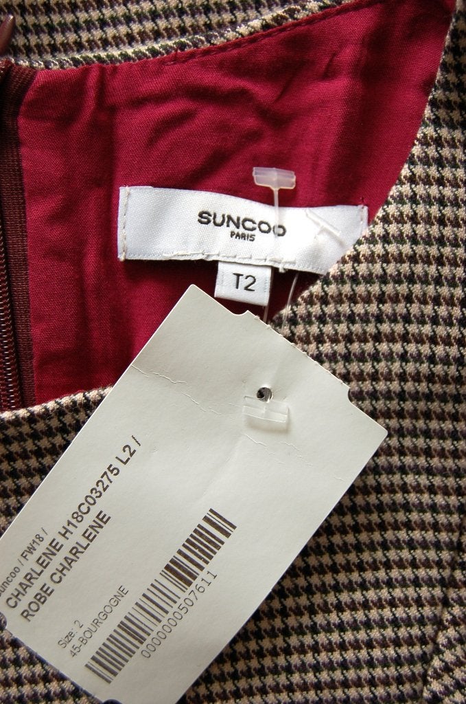 Nieuwe Suncoo Paris retro geruit jurkje Charlene, Mt. M, Maat 38/40 (M), Nieuw, Ophalen of Verzenden, Suncoo