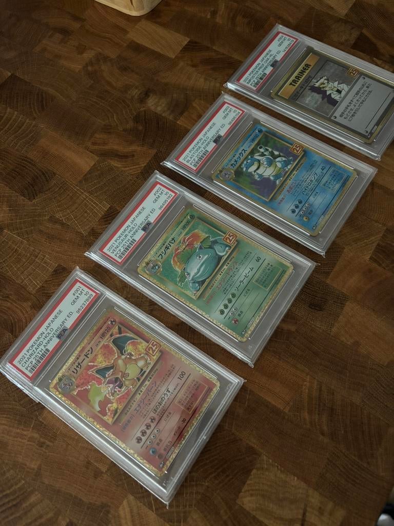 Pokémon Japanese 25th Anniversary Promo Set - PSA 10, Ophalen of Verzenden, Nieuw, Meerdere kaarten