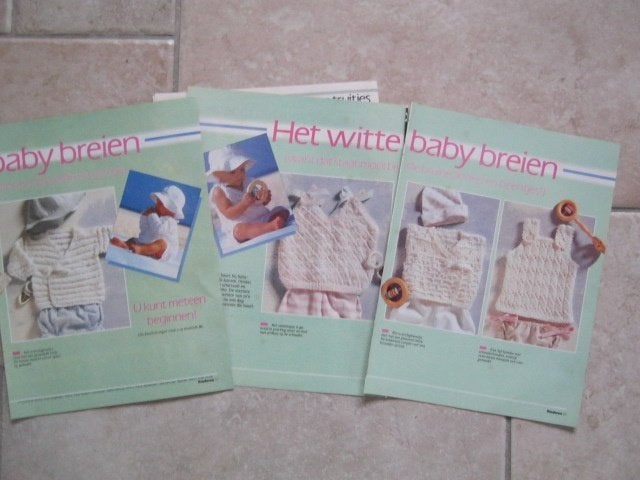 Breipatroon Baby Truitje - Hempje- Vestje 62 tot 80  nr 397, Verzenden, Breien, Patroon of Boek