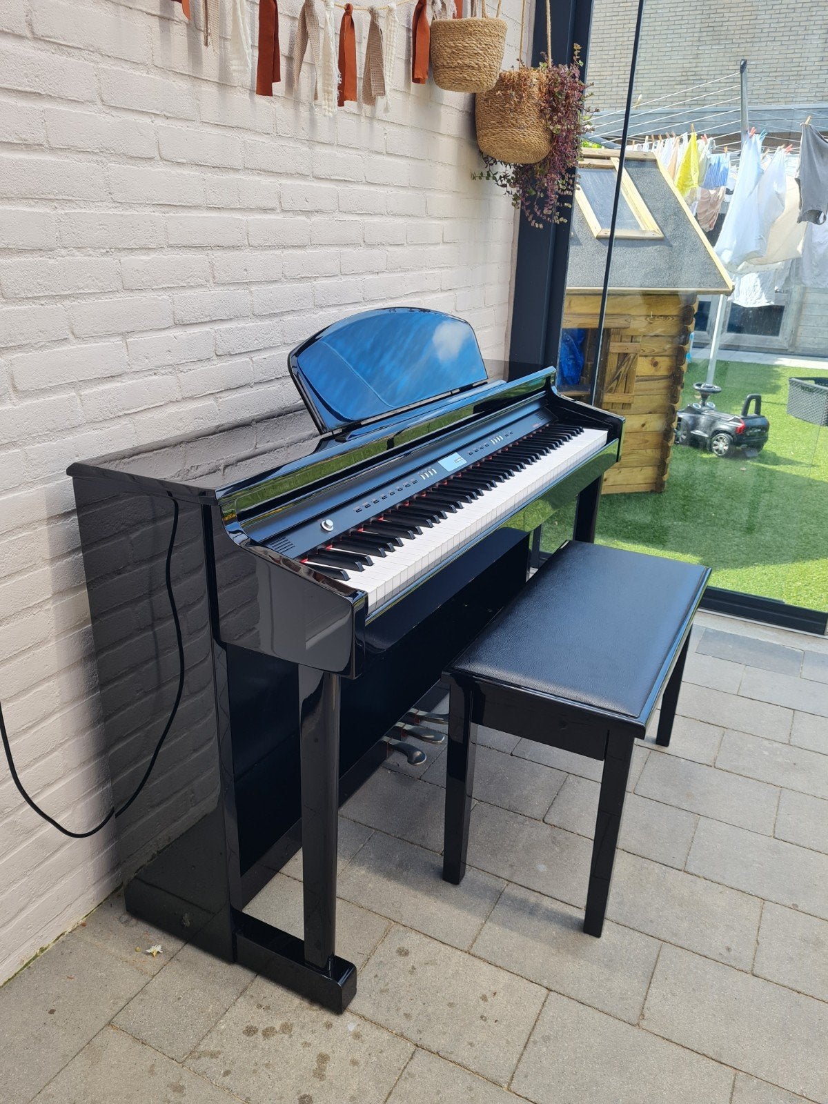 Steinbeck SDP500PE Digitale Piano Hoogglans Zwart, Muziek en Instrumenten, Piano's, Ophalen, Zwart, Zo goed als nieuw, Piano