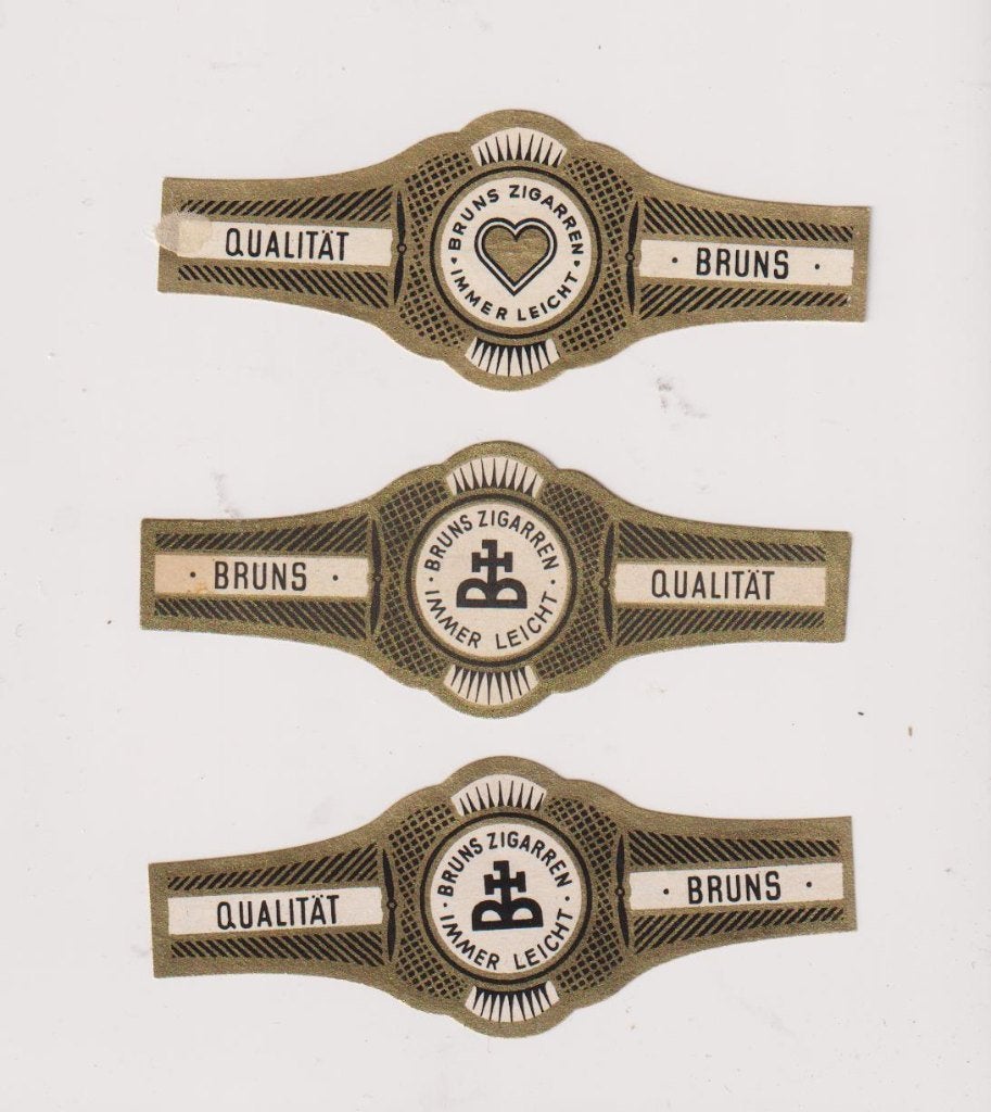 sigarenbanden - BRUNS, Ophalen of Verzenden, Zo goed als nieuw, Sigarenbandjes