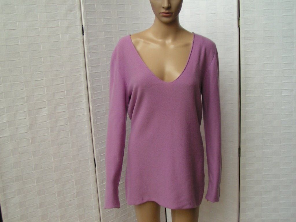ALLUDE cashmere tuniek/trui,Mt 40/42 z.g.s, Tweedehands, Tweedehands, Paars, Ophalen of Verzenden