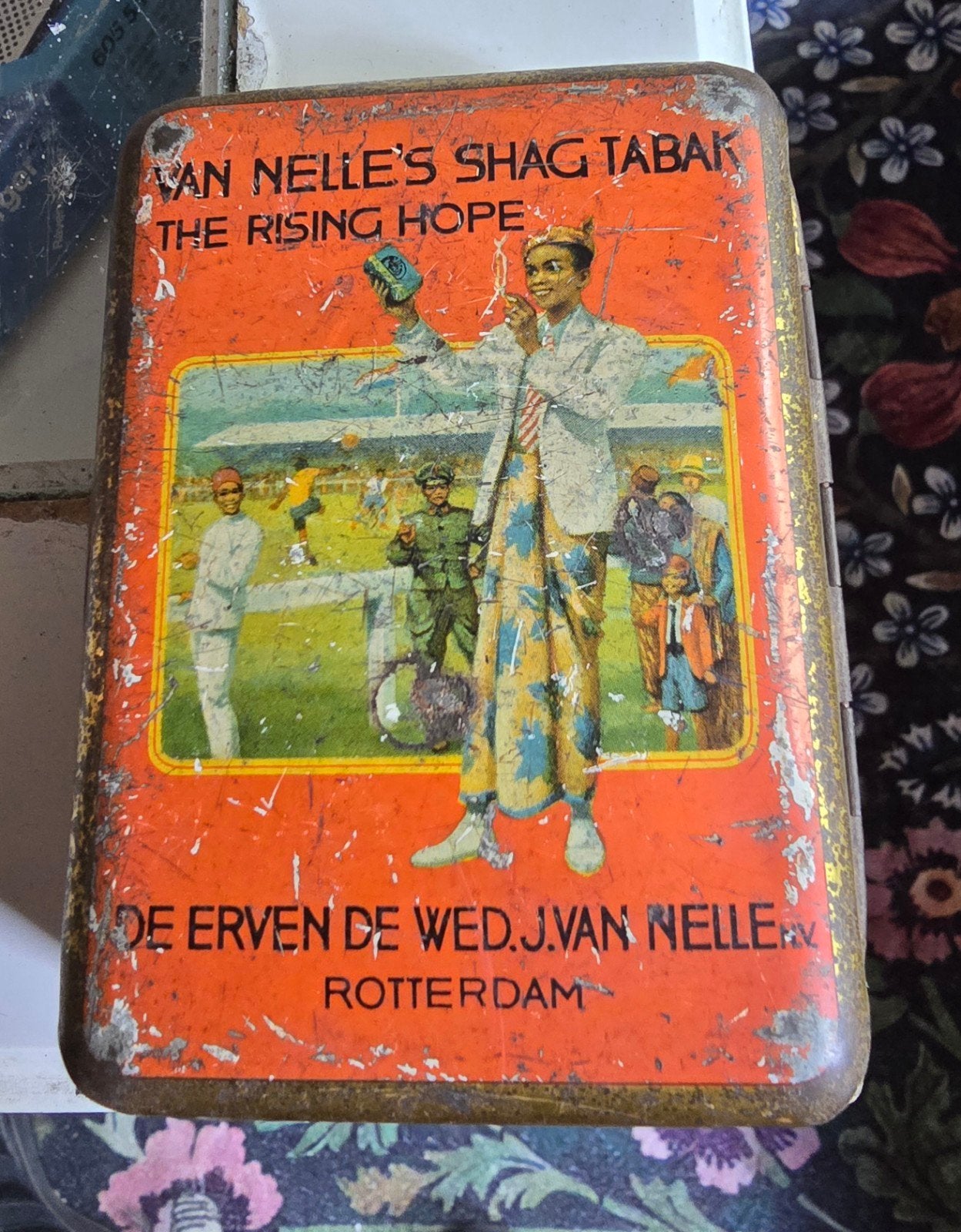 Vintage Van Nelle Tabaksblik, Verzamelen, Ophalen of Verzenden, Gebruikt, Tabaksdoos of Verpakking