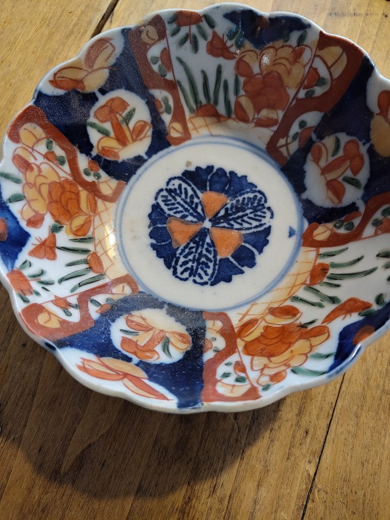 Antieke Japanse Imari Kom - Handgeschilderd Porselein, Ophalen